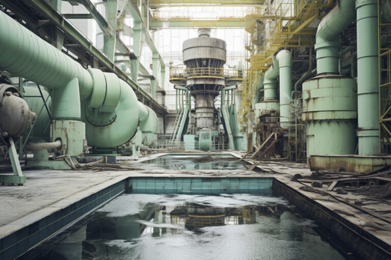 Interior of a nuclear power plant