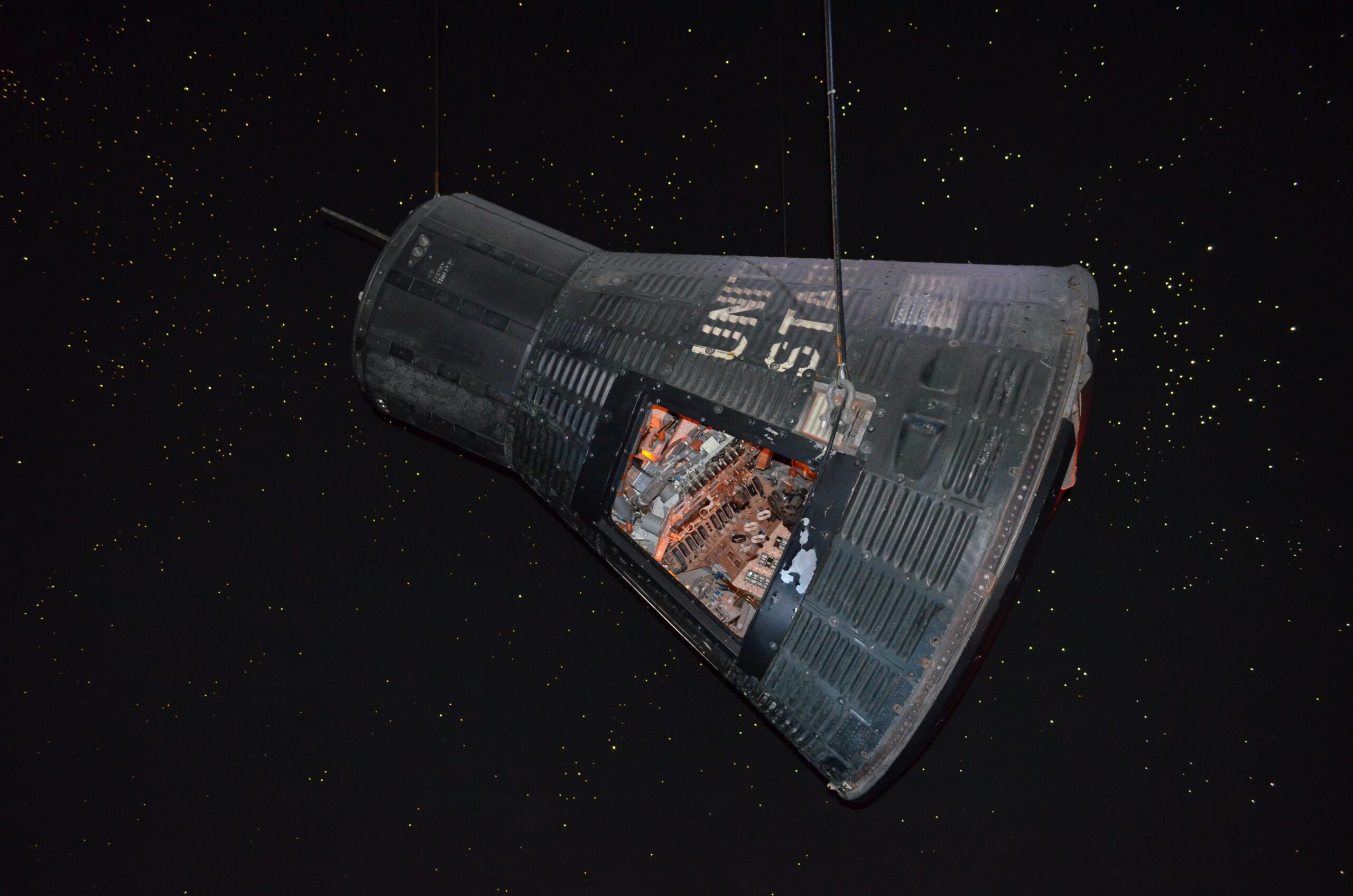 Space capsule on display
